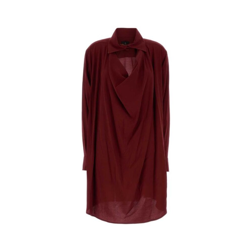 Vivienne Westwood Women Burgundy Crepe Square Dress